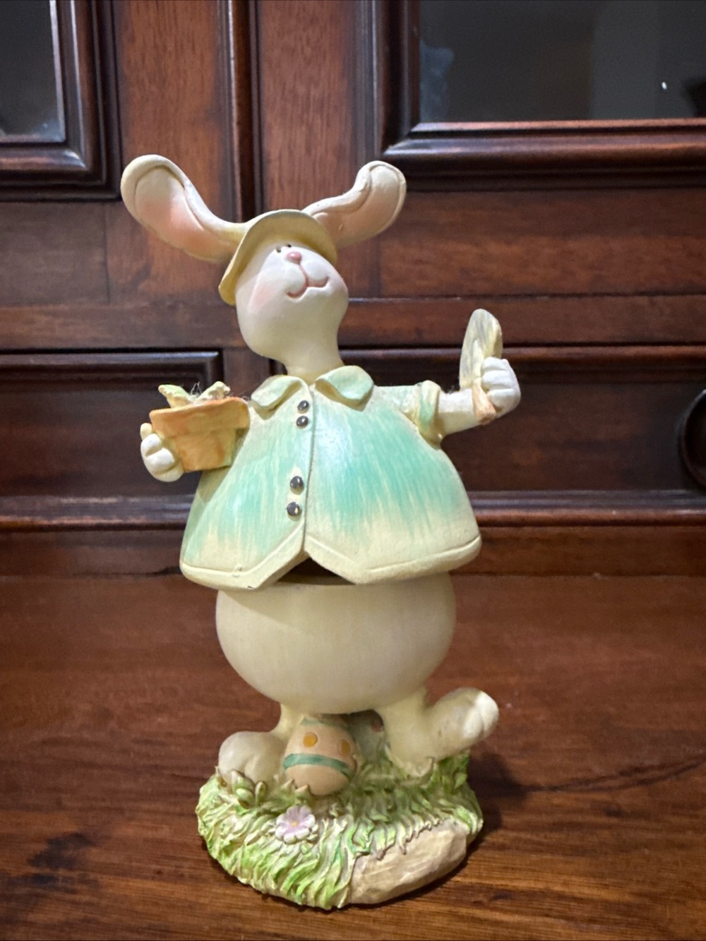 Ganz Rabbit Bobble Body Gardner Figurine Vintage